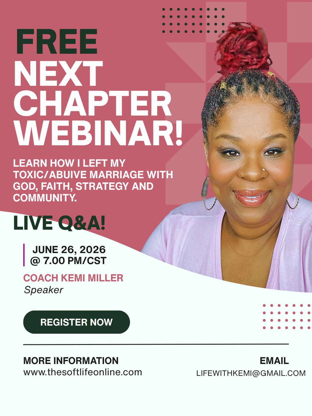Free Next Chapter Masterclass with Coach Kemi
